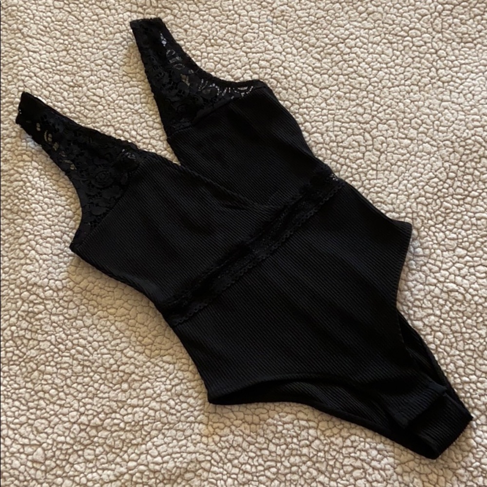 New body suit with lace detail